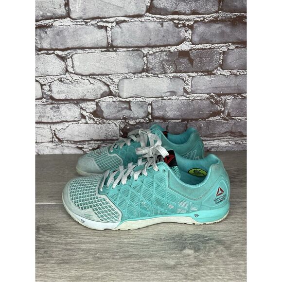 Reebok CrossFit CF74 Aqua Blue Synthetic Gym Training Shoes Women’s 8.5M US/39EU - Picture 15 of 16
